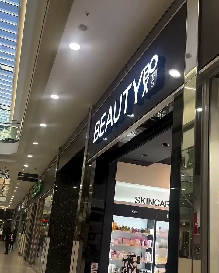 A Beauty Box store front in a mall