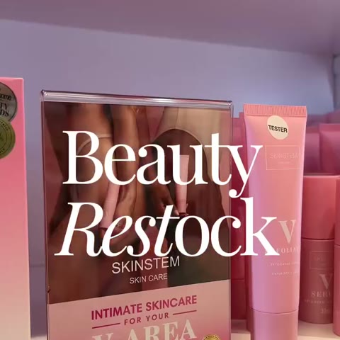 Reel: restocking Skinstem at Beauty Box